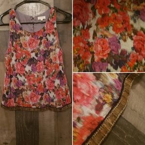 Embellished floral top